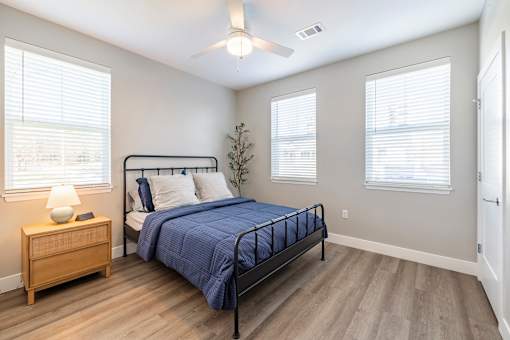 Bedroom With Ceiling Fan at Preserve at Sycamore Creek, Missouri 65065