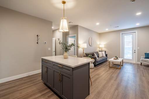 Kitchen And Living Area at Preserve at Sycamore Creek, Osage Beach, Missouri