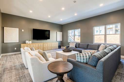 Clubroom With TV at Preserve at Sycamore Creek, Missouri 65065