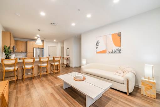 Living Room with white couch at Timber Club, St. Peters, 63304