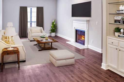 Living Room at Lenox Village Apartments, Atlanta, GA