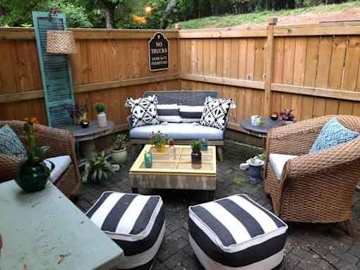 Patio at Lenox Village Apartments, Atlanta, Georgia
