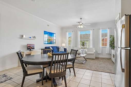Kitchen and Living Room