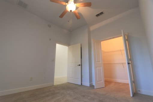 Bedroom and closet