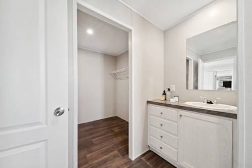 Model bathroom at Cedar Ridge Manufactured Home Community  in Wichita, Kansas