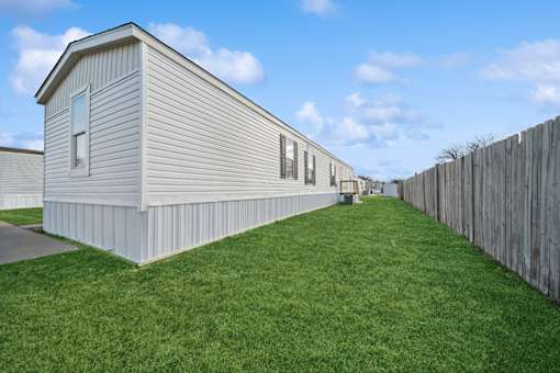 Model home side exterior at Cedar Ridge Manufactured Home Community  in Wichita, Kansas