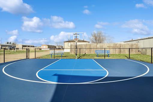 Basketball court at Cedar Ridge Manufactured Home Community  in Wichita, Kansas
