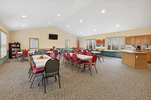 Recreation room at Cedarfield Manufactured Homes Community in Cedar Springs, MI