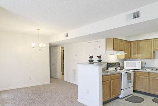 An Open Kitchen at Magnolia Court Apartments, Alabama