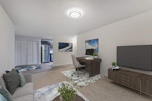 Staged Living Area at Riverchase Landing, Alabama, 35244