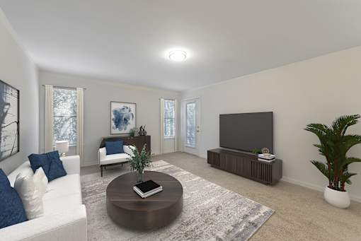 Living Area With TV at Riverchase Landing, Hoover, 35244