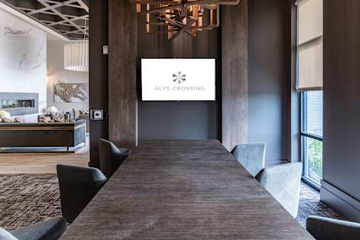 Clubhouse area at Alys Crossing Apartments, Texas