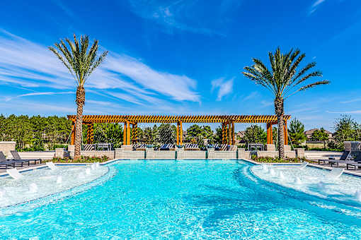 Glimmering Pool at Alys Crossing Apartments Apartments, Cypress, TX 77433