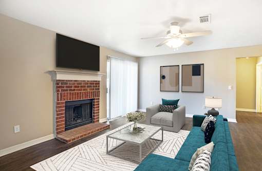 Living Room at Arbors at Natchez Trace Apartments, Ridgeland, 39157