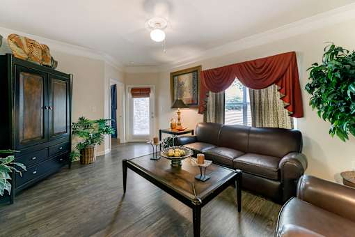 Living Room at Villas at Cordova, Cordova, TN