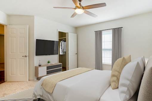 Crosswinds Bedroom at Crosswinds Apartments, Pearl, MS, 39208