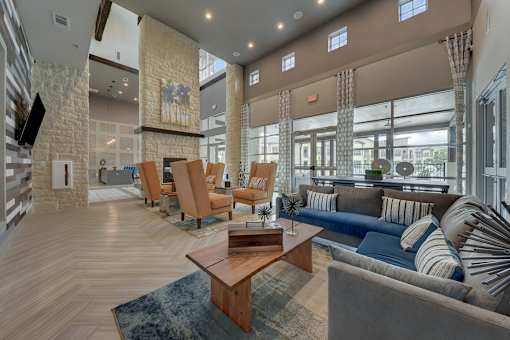 Clubhouse living at Estraya Westover Hills, San Antonio, Texas