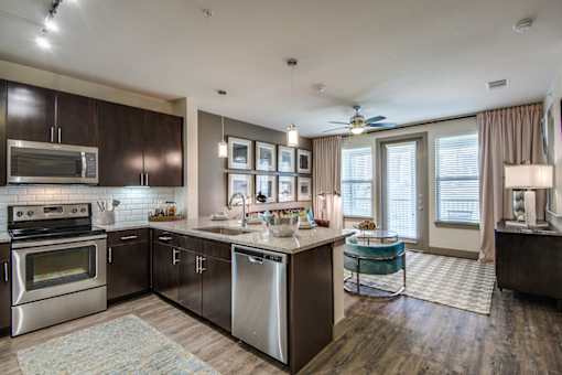 Efficient Appliances In Kitchen at Fifty02 Westover Hills, San Antonio, TX