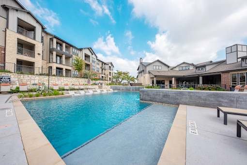 Cool Blue Swimming Pool at Fifty02 Westover Hills, San Antonio, TX, Texas, 78251