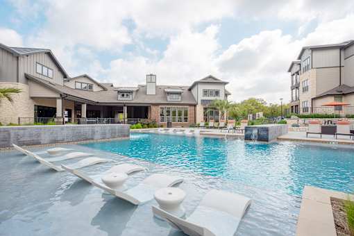Relaxing Pool Area With Sundeck at Fifty02 Westover Hills, San Antonio, TX, 78251