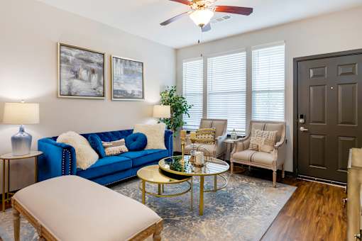 Living Room at The Villas at Germantown, Memphis, 38125