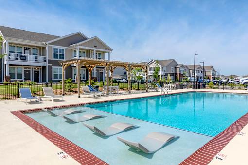 Pool With Sundecks at The Villas at Germantown, Memphis, Tennessee
