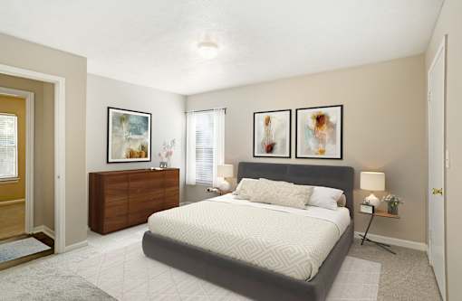 Bedroom at Grand at Pearl Apartments, Pearl