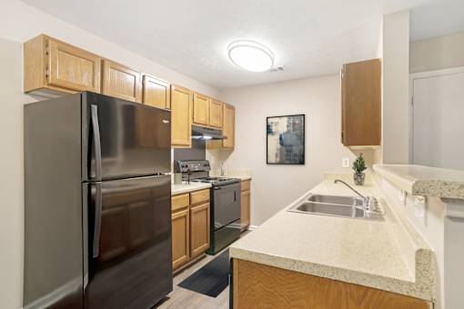 Kitchen at Grand at Pearl Apartments, Pearl, 39208