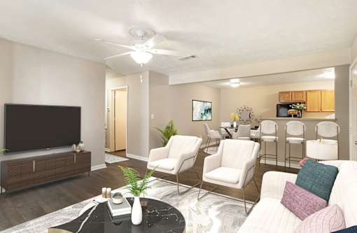 Living area at Grand at Pearl Apartments, Pearl, MS 39208