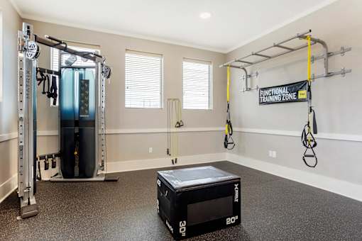 Gym at La Veranda at La Veranda at Polly Lane Apartments, Louisiana