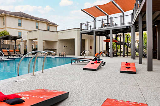 Pool at La Veranda at Polly Lane Apartments,Lafayette, Louisiana