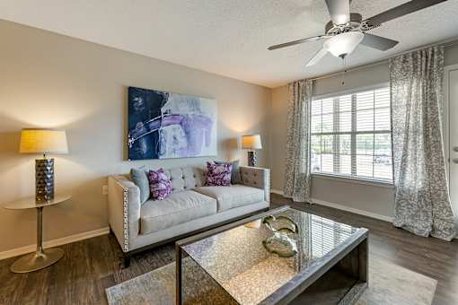 Living Room With Ceiling Fan at North Creek, Mississippi, 38671