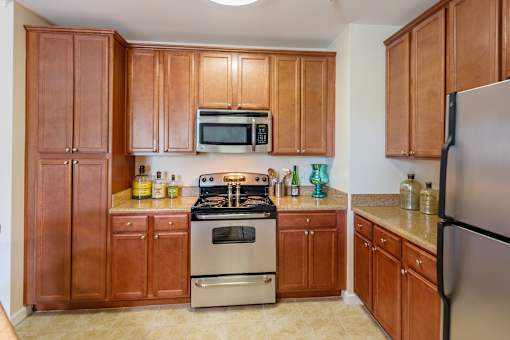 Kitchen at River House Apartments, Norfolk, 23504