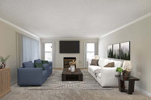 Spacious Living Area at Riverchase Landing, Hoover, Alabama