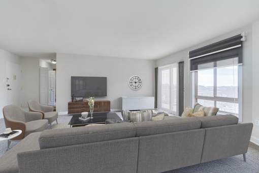 Living room at Seminary Towers, Alexandria, VA, 22304