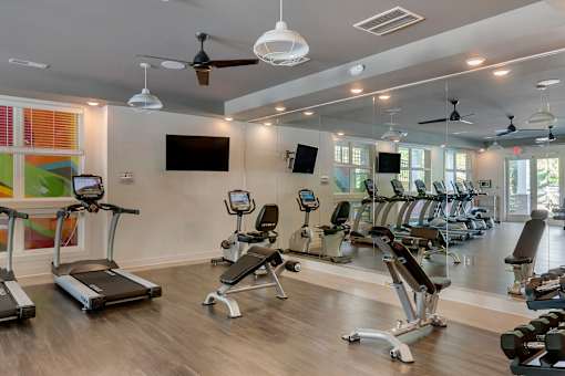 Gym at Skyland Exchange Apartments, North Carolina