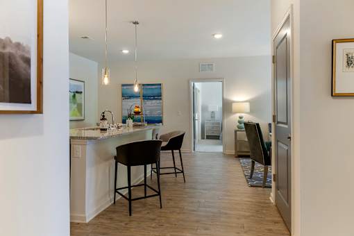 Kitchen at Skyland Exchange Apartments, Asheville, NC, 28803