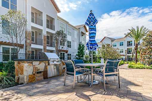 Grill Area at Stone Loch Apartments,Tomball, Texas