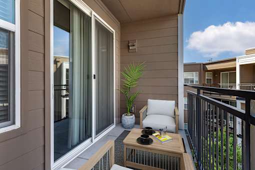 Private Apartment Balcony at The Cosmopolitan, Tulsa, OK