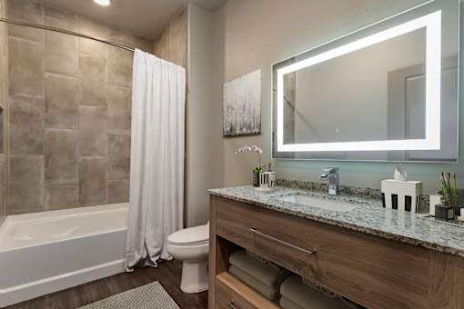 Large Soaking Tub In Master Bathroom at The Cosmopolitan, Tulsa