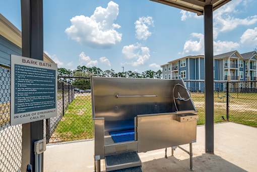 Dog bath at The Mason at Fremaux Park, Slidell