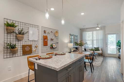 Dining and kitchen at The Mason at Fremaux Park, Slidell 70458
