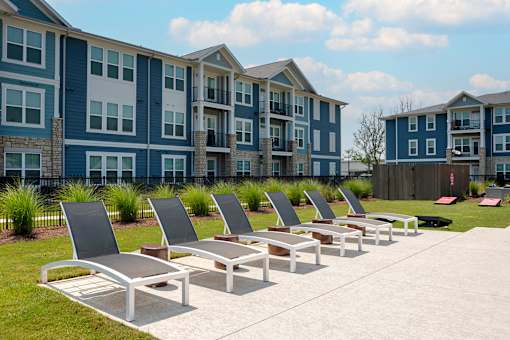 Pool patio at The Mason at Fremaux Park, Slidell 70458