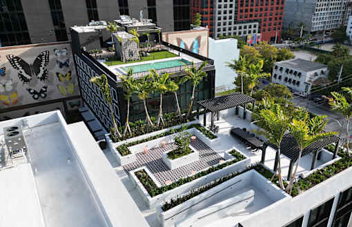 Arial view of the property at WYND 27 & WYND 28, Miami, FL