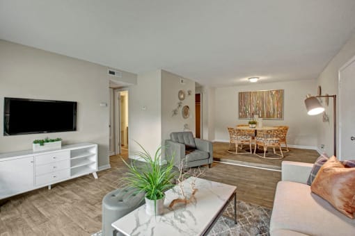 Living Room and Dining Area