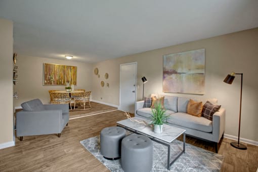 Living Room and Dining Room