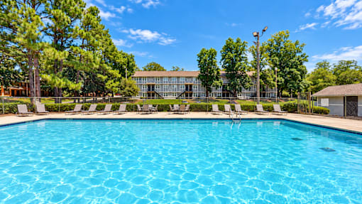 Swimming pool at Madison Park Apartments & Townhomes in Birmingham, Alabama.