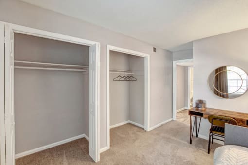 Bedroom, two spacious closets