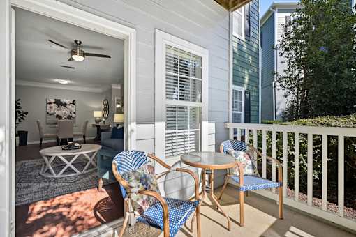 Glen of Alexander 2 chairs out on balcony
