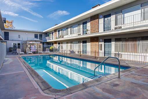 the pool of our community with a 

swimming pool